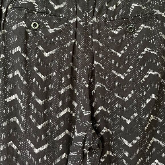 MADEWELL Delancey Printed Trouser Pants Black White Women’s Size 10 - Picture 6 of 8